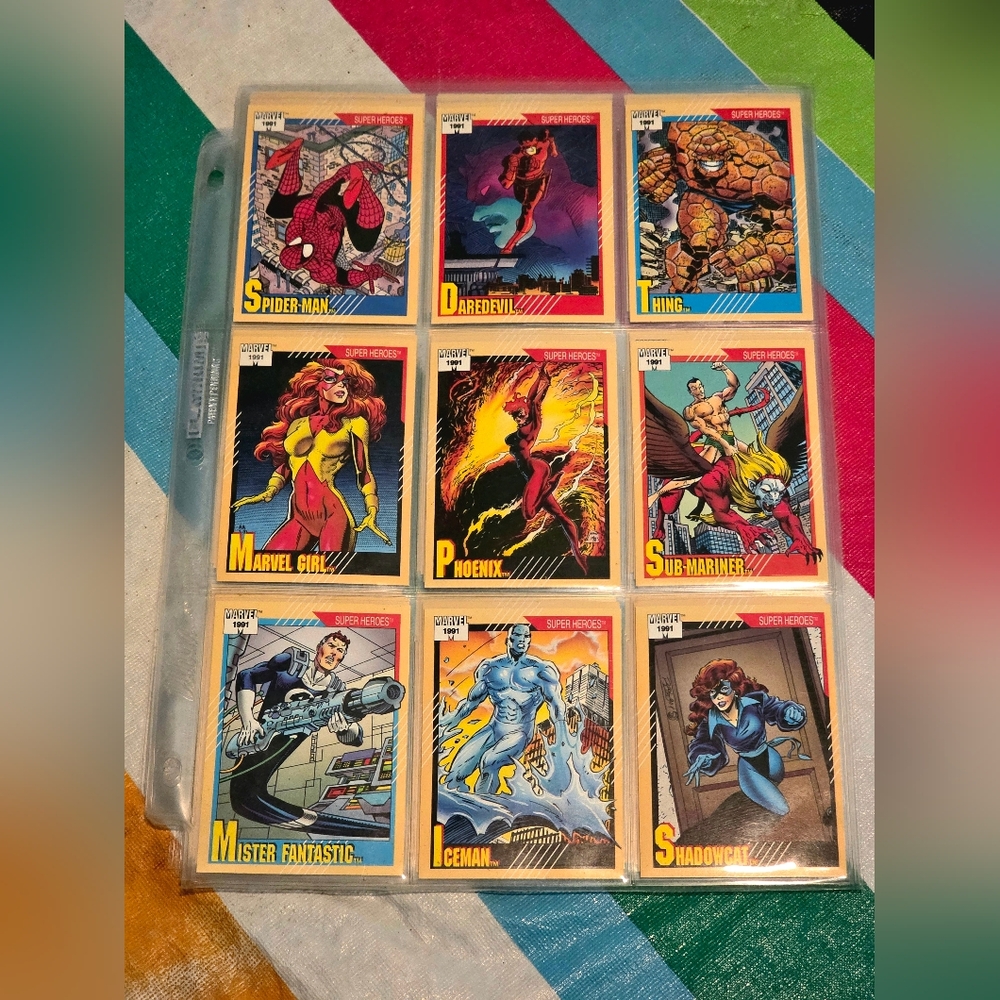 Marvel 1991 Impel Universe Series 2 Trading Cards, INCOMPLETE Set, 154/162 Cards